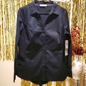 Woman's Classic Fit Dress Shirt By Lee, Size L